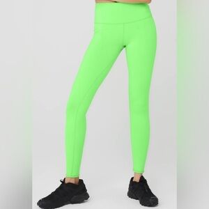 ALO Neon Green Women's Leggings